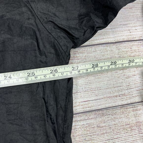 Vintage 90s Reebok V-Neck Pullover Windbreaker Black Pockets Uni Anorak Size XL - Picture 7 of 8